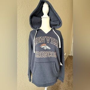 NWT ’47 Brand NFL Denver Broncos Women’s Hoodie Sweatshirt Small – Atlas Blue